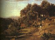 A View near Volterra_1  Jean Baptiste Camille  Corot